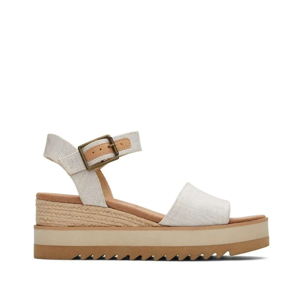 NWOB Toms Diana Wedge Espadrille Sandal - 9.5